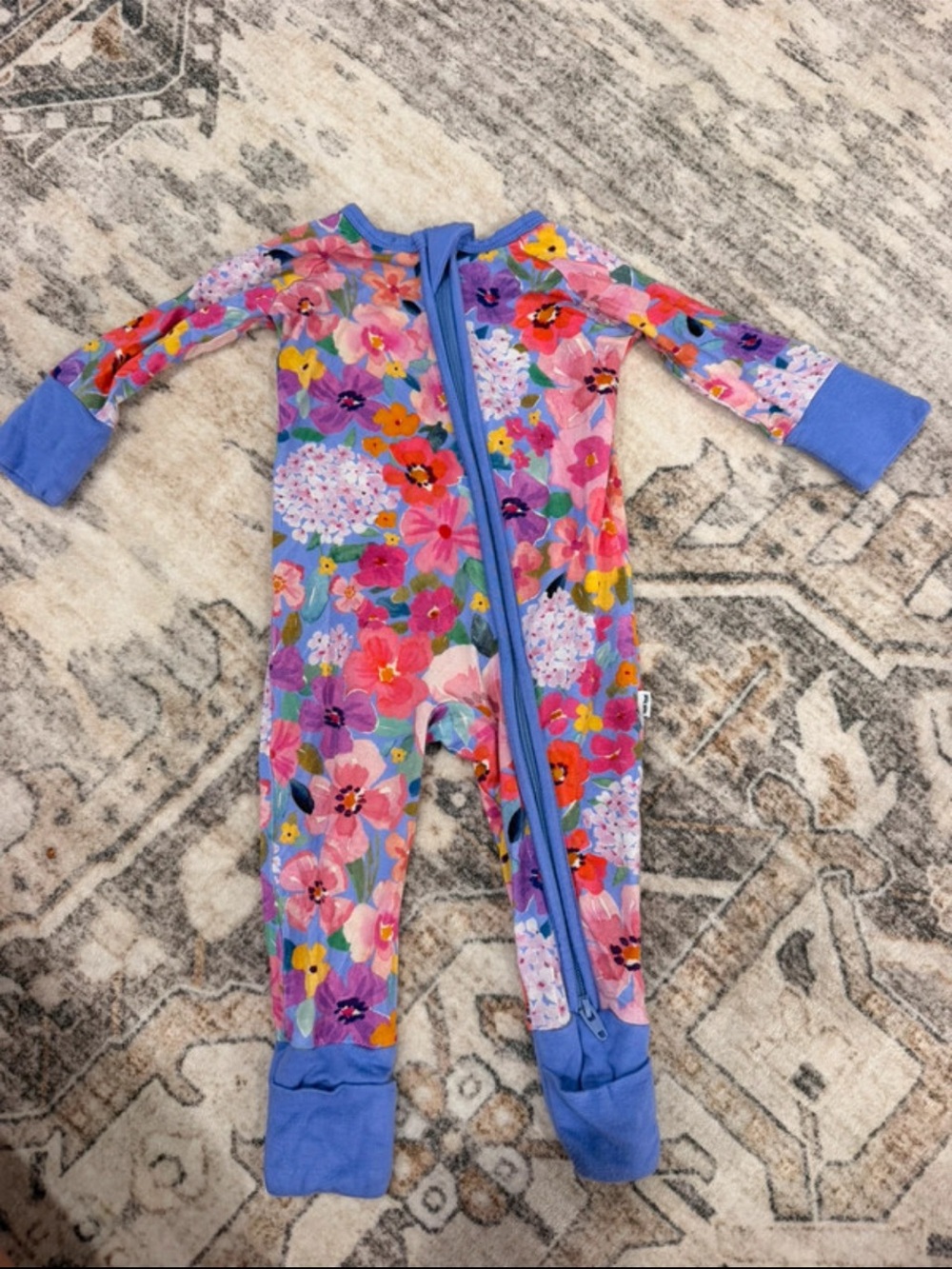 Little Sleepies Floral Zippy